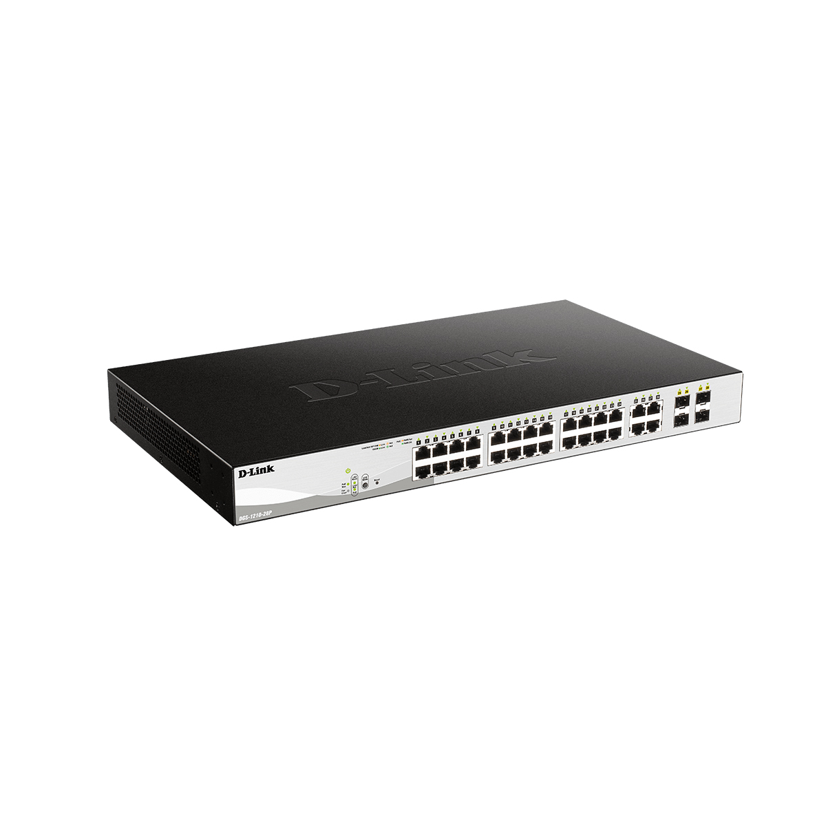 سوئیچ شبکه مدیریتی 24 پورت PoE دی لینک مدل DES-1210-2
